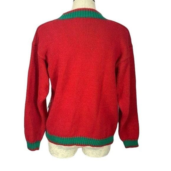 Hillary Paige Christmas Bears Red Long Sleeve Knit Family Ugly‎ Sweater Medium - Picture 4 of 8